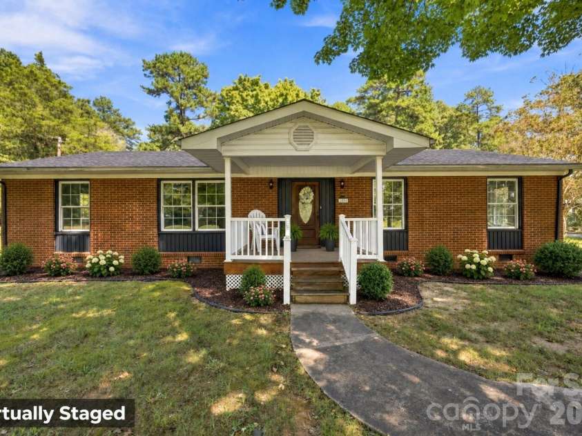 4355 Franklin Community Center Road, Salisbury, NC 28144.  MLS# CAR4426218, YatesRealty ID 661. Virtually Staged Front Exterior