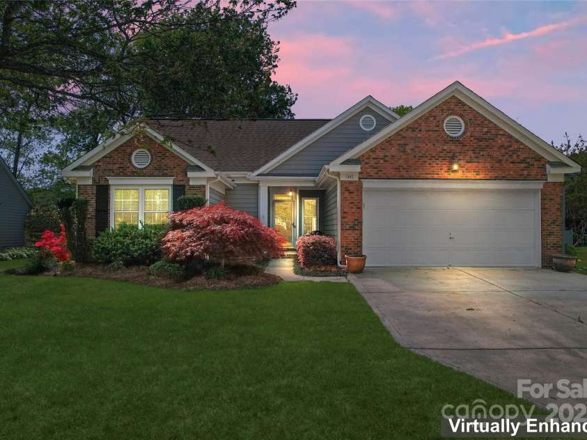 1347 Eisenhower Place, Concord, NC 28027.  MLS# CAR4234135, YatesRealty ID 6626. Virtually enhanced front view