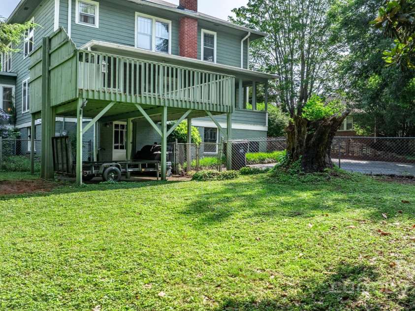 313 Main Street, Morganton, NC 28655.  MLS# CAR4275502, YatesRealty ID 663. Looking from back yard towards house.