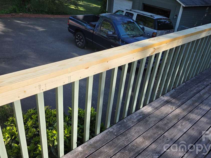 313 Main Street, Morganton, NC 28655.  MLS# CAR4275502, YatesRealty ID 663. New railing on back deck