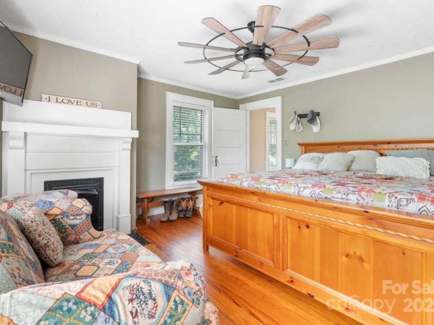 313 Main Street, Morganton, NC 28655.  MLS# CAR4275502, YatesRealty ID 663. Primary bedroom.