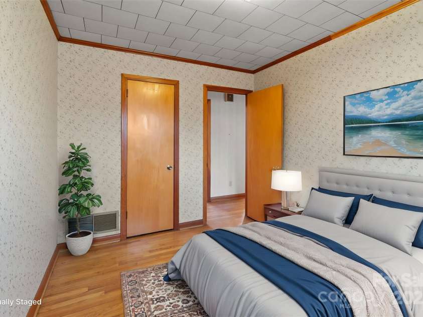 700 Snuggs Street, Albemarle, NC 28001.  MLS# CAR4212632, YatesRealty ID 6636. Virtually Staged - Bedroom 1