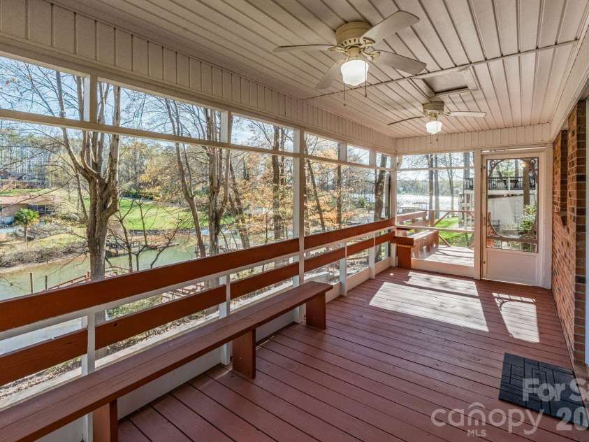 8032 Lakeview Drive, Denver, NC 28037.  MLS# CAR4359388, YatesRealty ID 6647. Beautiful back covered back porch 
