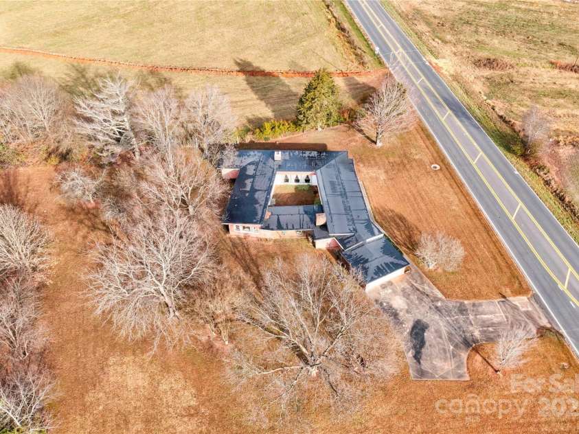 3809 Polkville Road, Shelby, NC 28150.  MLS# CAR4327106, YatesRealty ID 665. Aerial View