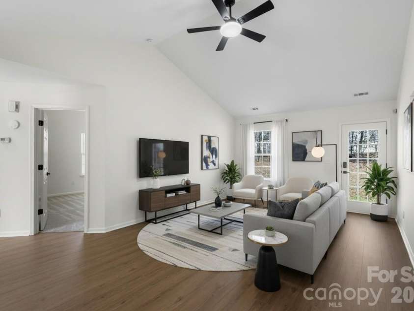 11434 Northwoods Forest Drive, Charlotte, NC 28214.  MLS# CAR4358069, YatesRealty ID 6651. Living Room_Virtually Staged