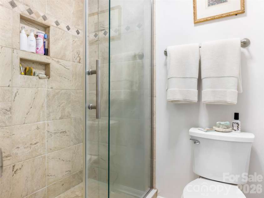 7712 Old Waxhaw Monroe Road, Waxhaw, NC 28173.  MLS# CAR4388099, YatesRealty ID 6654. Primary bath upgraded shower