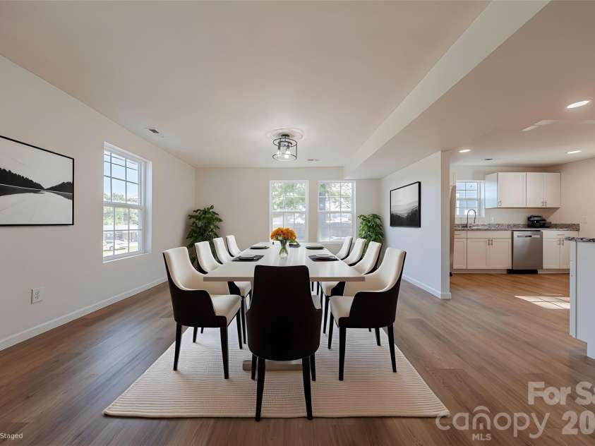 214 Washington Avenue, Bessemer City, NC 28016.  MLS# CAR4404142, YatesRealty ID 6656. Virtually Staged Dining Area