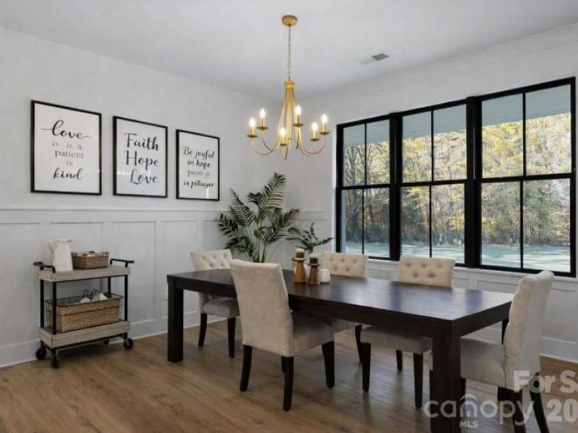 9729-B Flowes Store Road, Midland, NC 28107.  MLS# CAR4345762, YatesRealty ID 6658. Dining area off kitchen. Photo is representative of a previous/similar build