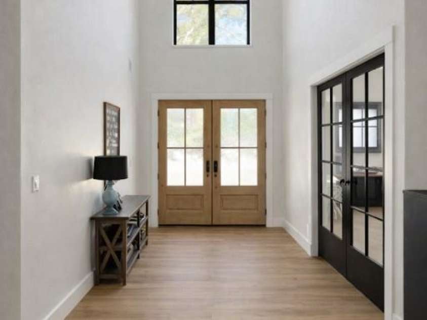 9729-B Flowes Store Road, Midland, NC 28107.  MLS# CAR4345762, YatesRealty ID 6658. Foyer: 2-story! opens to office on left as you enter the home. Photo is representative of a very similar build.