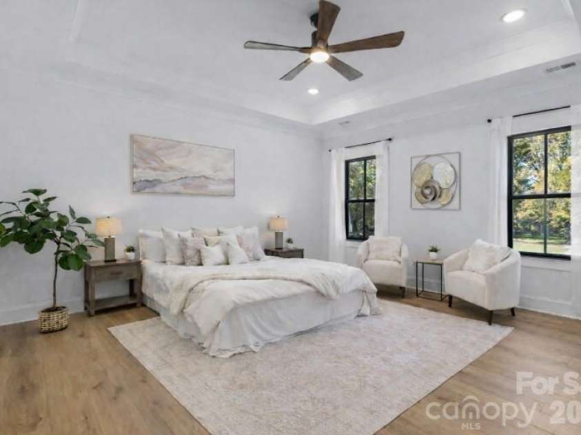 9729-B Flowes Store Road, Midland, NC 28107.  MLS# CAR4345762, YatesRealty ID 6658. Primary bedroom. Photo is representative of a previous/similar build