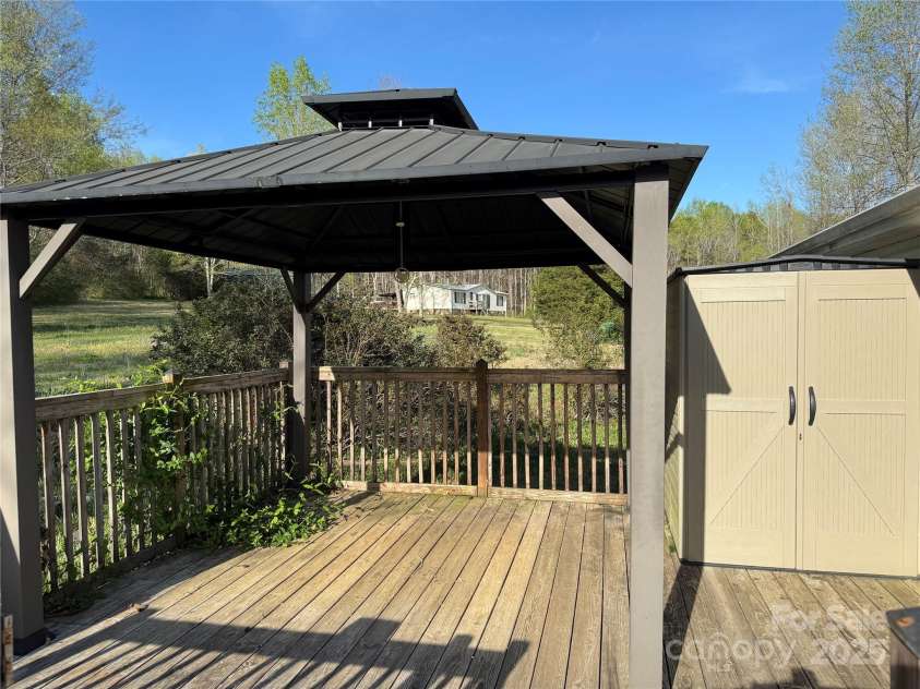 196 Cindy Lane, Kings Mountain, NC 28086.  MLS# CAR4245186, YatesRealty ID 6659. Gazebo on Deck Conveys
