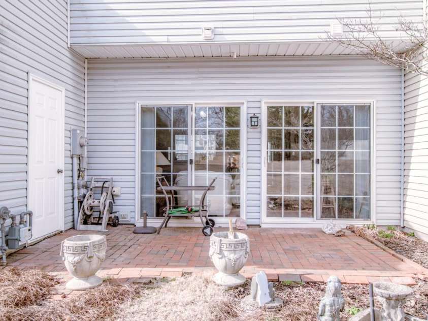 3233 Mannington Drive, Charlotte, NC 28270.  MLS# CAR4414989, YatesRealty ID 6660. Patio with storage area
