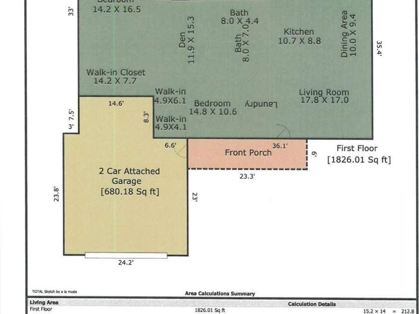 222 Sedi Lane, Brevard, NC 28712.  MLS# CAR4403900, YatesRealty ID 6666. Floor Plan
