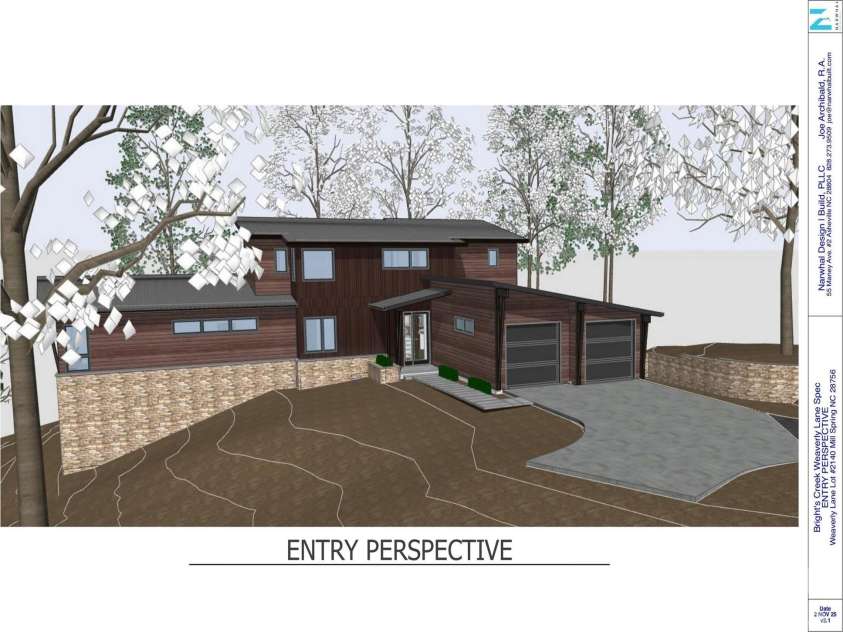 2140 Harm Creek Loop, Mill Spring, NC 28756.  MLS# CAR4194734, YatesRealty ID 6680. Renderings