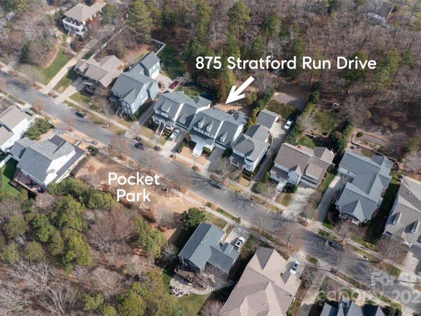 875 Stratford Run Drive, Fort Mill, SC 29708.  MLS# CAR4229364, YatesRealty ID 6682. One of the most private lots in Baxter Village!