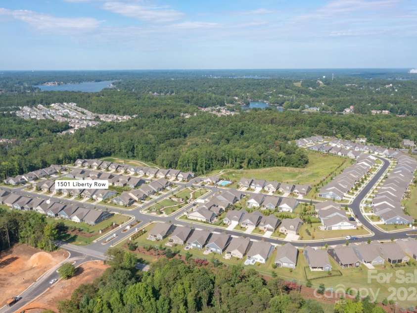 1501 Liberty Row Drive, Fort Mill, SC 29708.  MLS# CAR4196570, YatesRealty ID 6704. Aerial