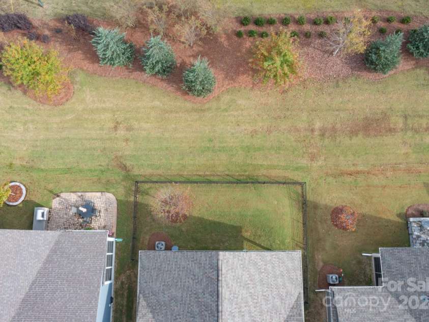 1501 Liberty Row Drive, Fort Mill, SC 29708.  MLS# CAR4196570, YatesRealty ID 6704. Aerial Rear Yard View