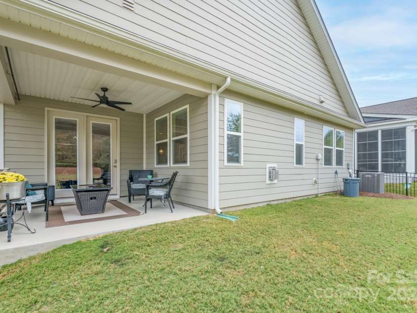 1501 Liberty Row Drive, Fort Mill, SC 29708.  MLS# CAR4196570, YatesRealty ID 6704. Rear Covered Porch