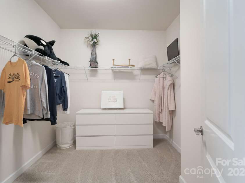 1501 Liberty Row Drive, Fort Mill, SC 29708.  MLS# CAR4196570, YatesRealty ID 6704. Upper Level Bedroom Walk in Closet