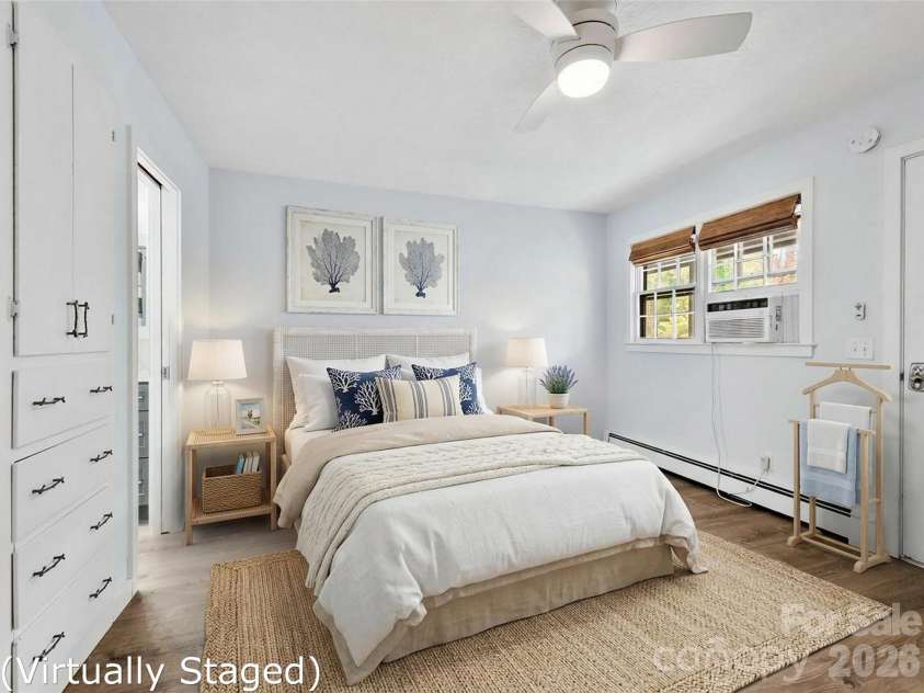130 Old Mill Road, Flat Rock, NC 28731.  MLS# CAR4335418, YatesRealty ID 6706. Virtually Staged Bedroom