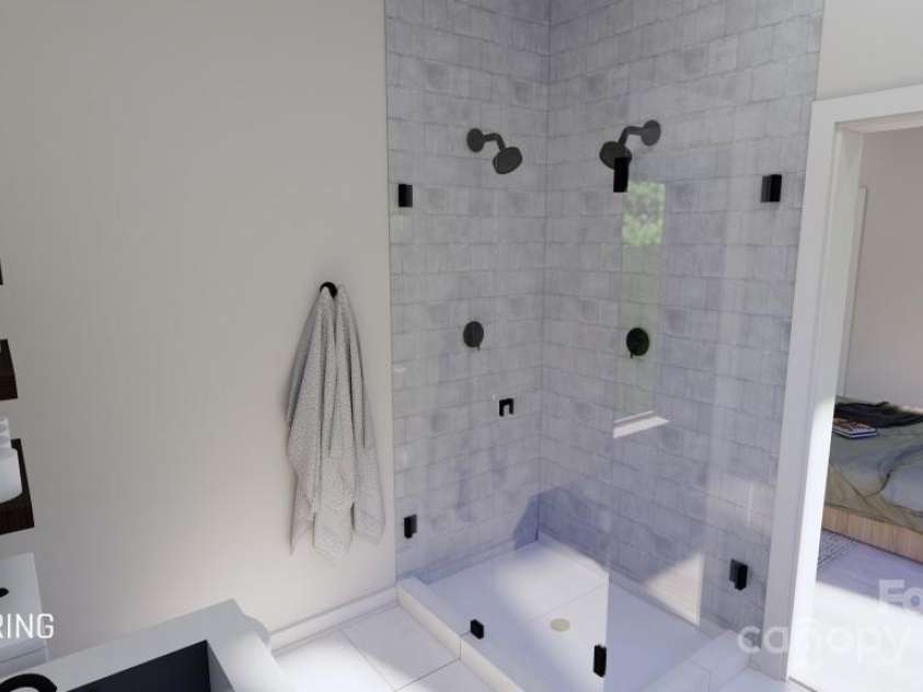 611 Storybook Villas Trail, Asheville, NC 28804.  MLS# CAR4205997, YatesRealty ID 672. Owner's Suite Main Level Bath