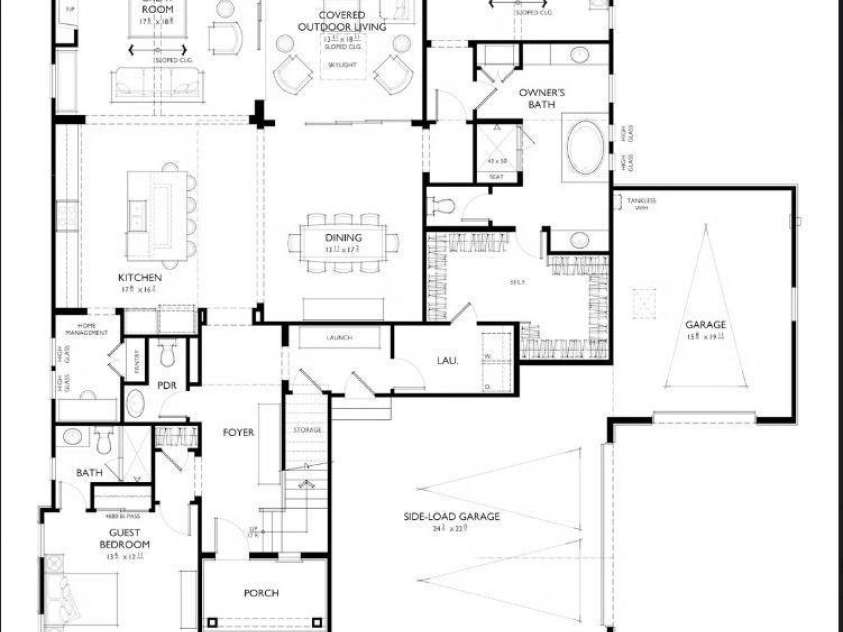1001 Kingbird Lane, Clover, SC 29710.  MLS# CAR4261471, YatesRealty ID 6733. Floor Plan Main Level