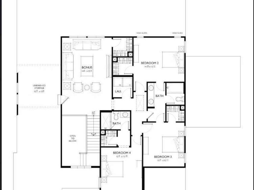 1001 Kingbird Lane, Clover, SC 29710.  MLS# CAR4261471, YatesRealty ID 6733. Floor Plan Second Level