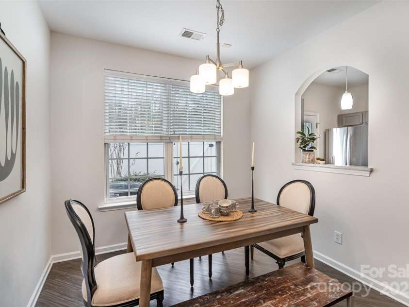 7445 Abigail Glen Drive, Charlotte, NC 28212.  MLS# CAR4242809, YatesRealty ID 6737. Dining