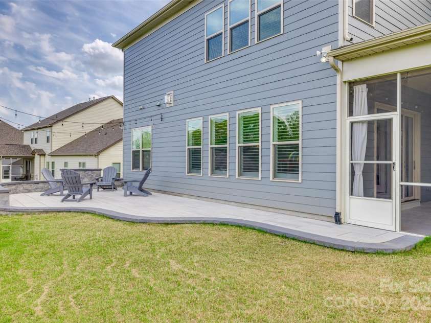 7157 Sumters Camp Trail, Indian Land, SC 29707.  MLS# CAR4245064, YatesRealty ID 6741. Upgraded Hardscaped Patio