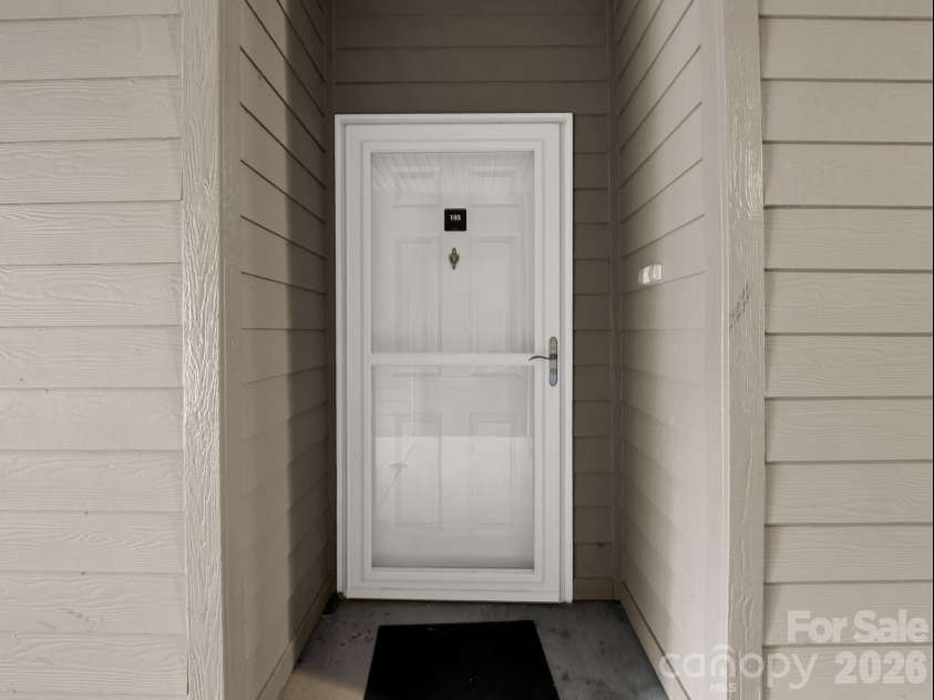 181 Brickton Village Circle, Fletcher, NC 28732.  MLS# CAR4351258, YatesRealty ID 6764. Front door