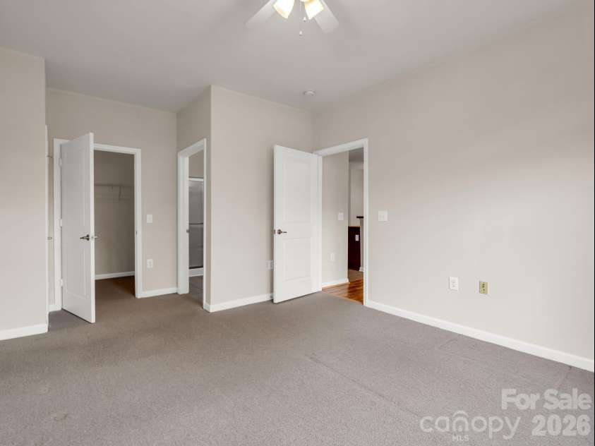 181 Brickton Village Circle, Fletcher, NC 28732.  MLS# CAR4351258, YatesRealty ID 6764. Primary bedroom with walk in closet