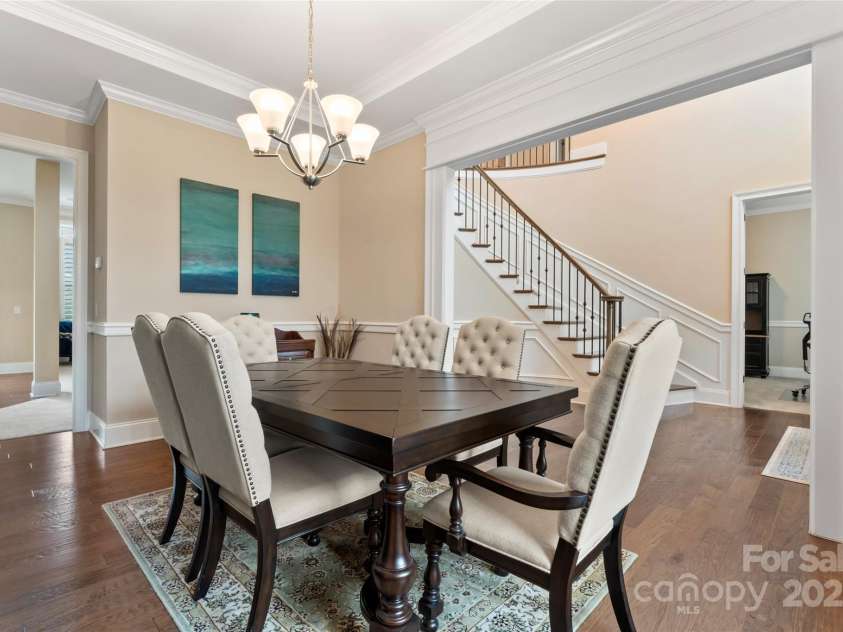 400 Eden Hollow Lane, Weddington, NC 28104.  MLS# CAR4243041, YatesRealty ID 6765. Dining room