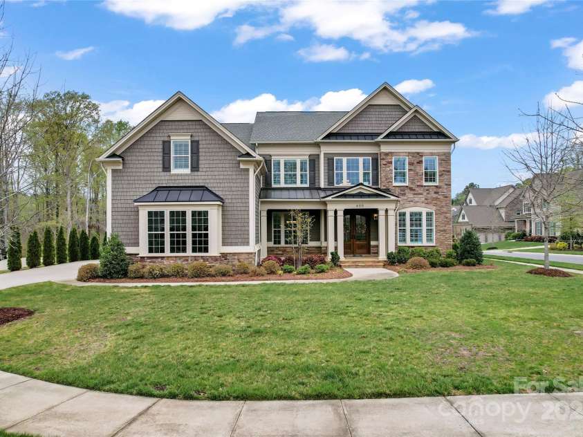400 Eden Hollow Lane, Weddington, NC 28104.  MLS# CAR4243041, YatesRealty ID 6765. Front of house