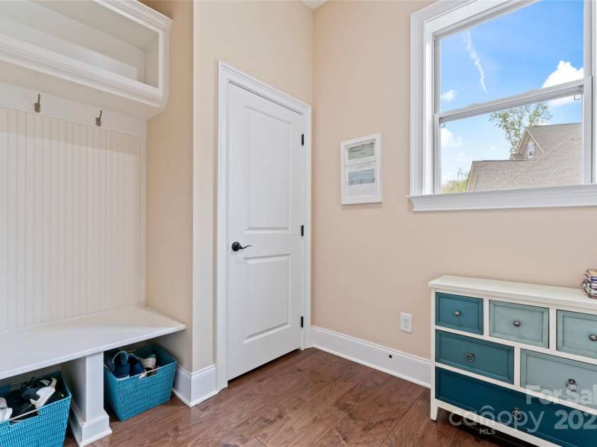 400 Eden Hollow Lane, Weddington, NC 28104.  MLS# CAR4243041, YatesRealty ID 6765. Mud room off of garage