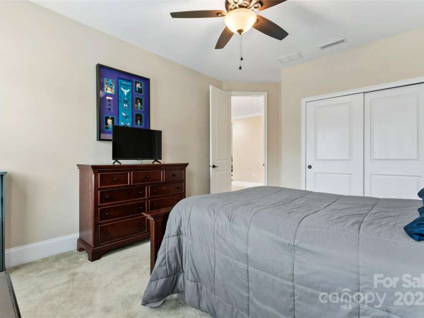 400 Eden Hollow Lane, Weddington, NC 28104.  MLS# CAR4243041, YatesRealty ID 6765. Secondary bedroom upstairs