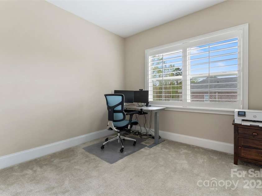 400 Eden Hollow Lane, Weddington, NC 28104.  MLS# CAR4243041, YatesRealty ID 6765. Secondary bedroom used for additional home office