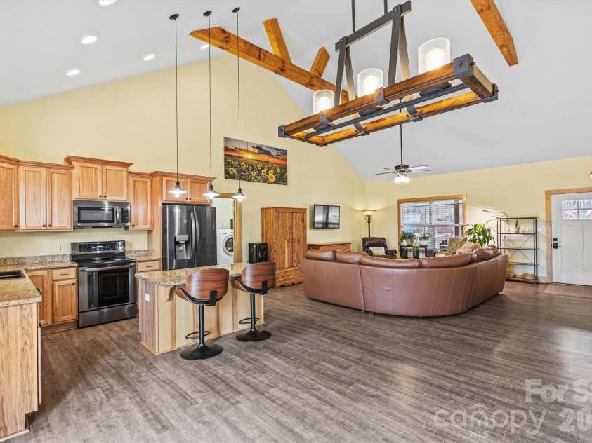 3108 Arden Way, Claremont, NC 28610.  MLS# CAR4352578, YatesRealty ID 6770. Open Concept Dining Area/Kitchen View 
