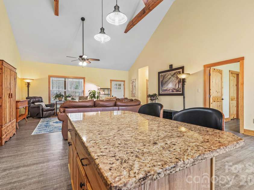 3108 Arden Way, Claremont, NC 28610.  MLS# CAR4352578, YatesRealty ID 6770. Open Concept Kitchen Island View 