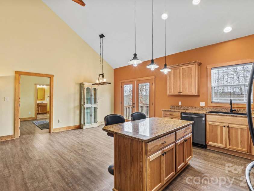 3108 Arden Way, Claremont, NC 28610.  MLS# CAR4352578, YatesRealty ID 6770. Open Concept Kitchen/Dining Area View 