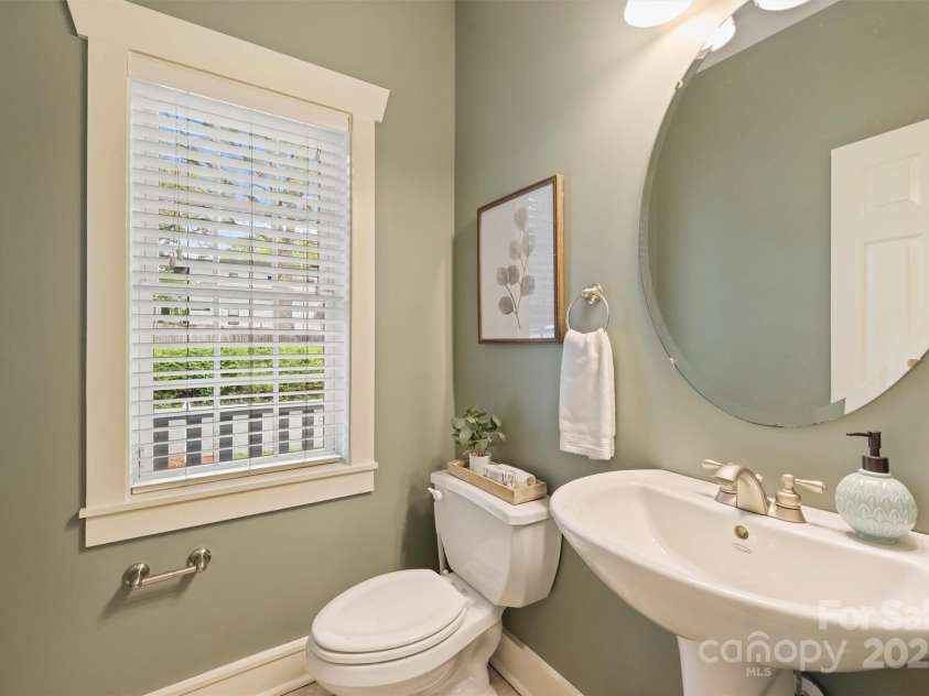 1824 Hall Avenue, Charlotte, NC 28205.  MLS# CAR4245014, YatesRealty ID 6773. Downstairs half bathroom