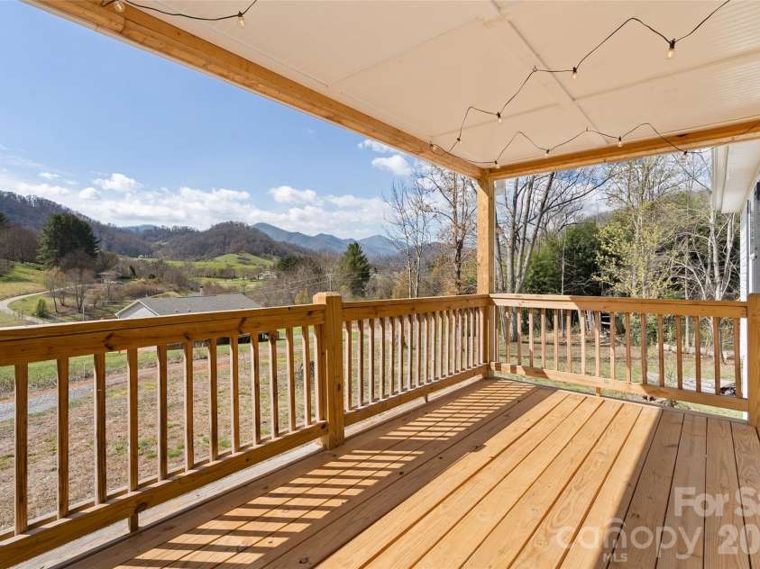 105 Stormy Way, Waynesville, NC 28785.  MLS# CAR4360407, YatesRealty ID 6780. Front porch