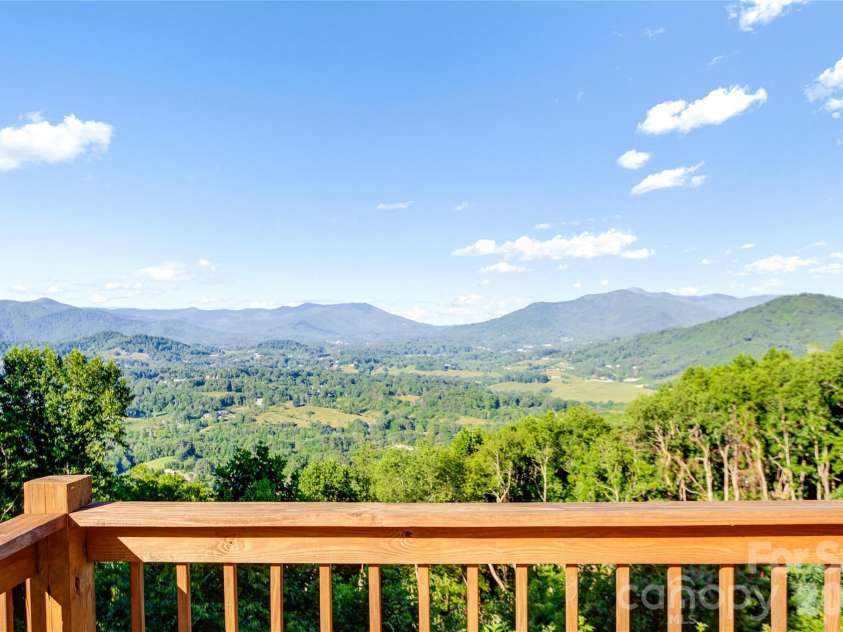 1087 Brigadoon Drive, Clyde, NC 28721.  MLS# CAR4362911, YatesRealty ID 6781. View from deck