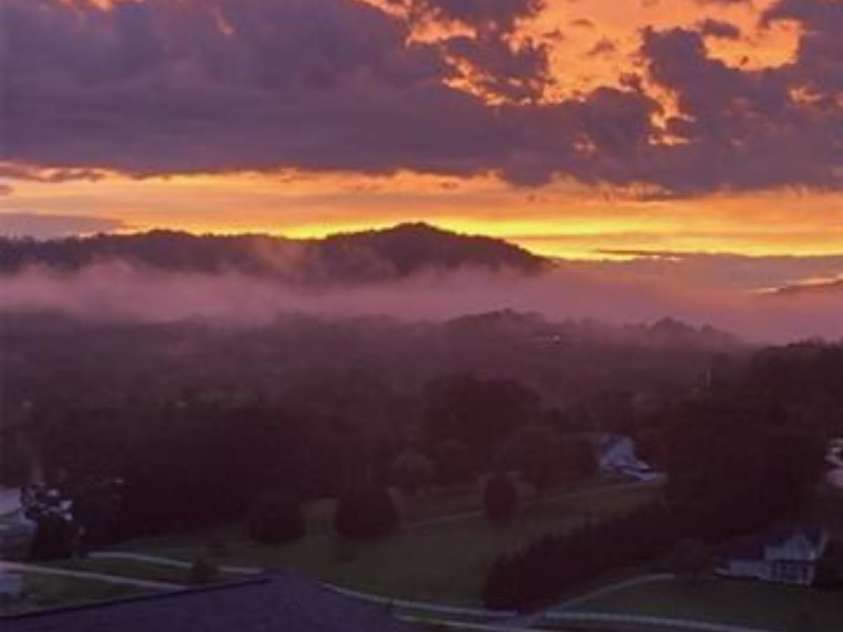 8 Southern Way Lane, Leicester, NC 28748.  MLS# CAR4226748, YatesRealty ID 6792. Just ONE of the many fabulous sunsets!!