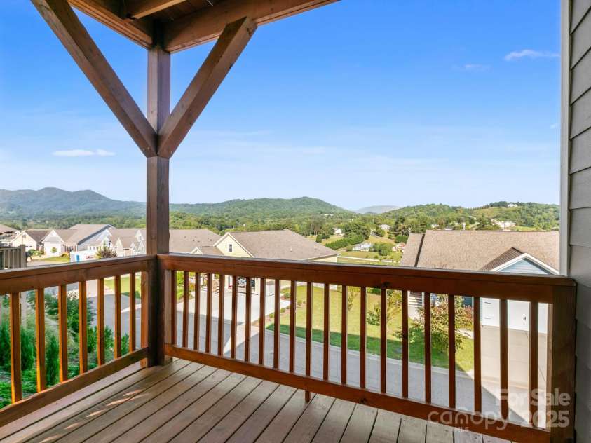 8 Southern Way Lane, Leicester, NC 28748.  MLS# CAR4226748, YatesRealty ID 6792. Lower Level Deck with Views!
