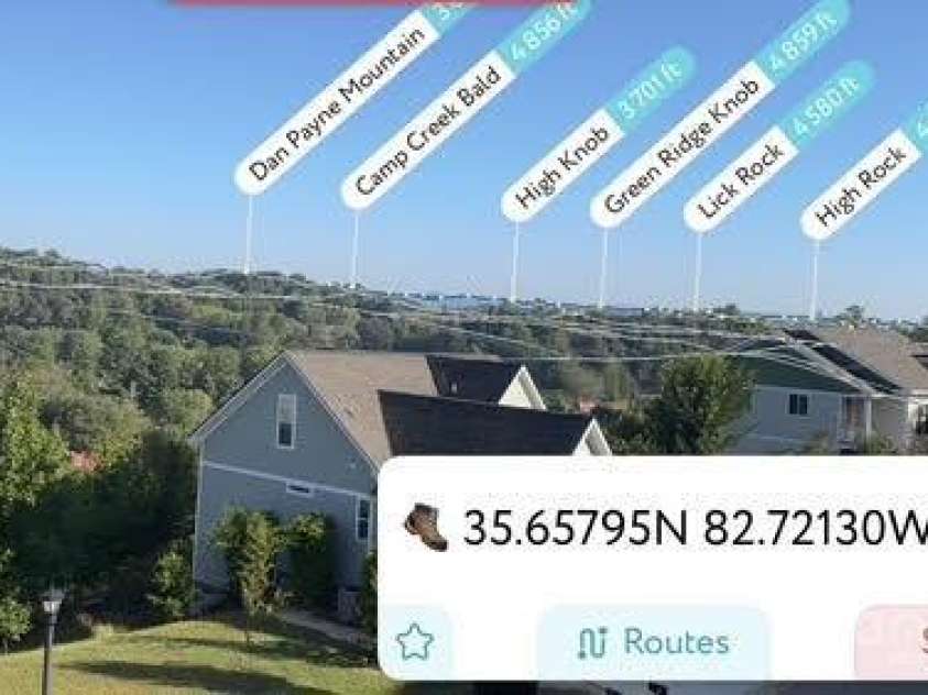 8 Southern Way Lane, Leicester, NC 28748.  MLS# CAR4226748, YatesRealty ID 6792. Taken from the main level deck