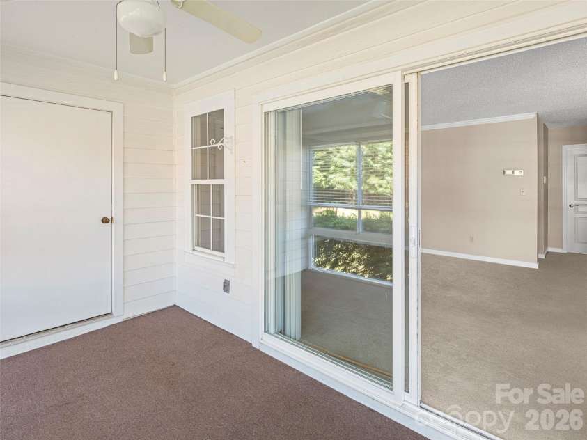 1301 Hyde Park Drive, Asheville, NC 28806.  MLS# CAR4399054, YatesRealty ID 6793. Storage closet on porch