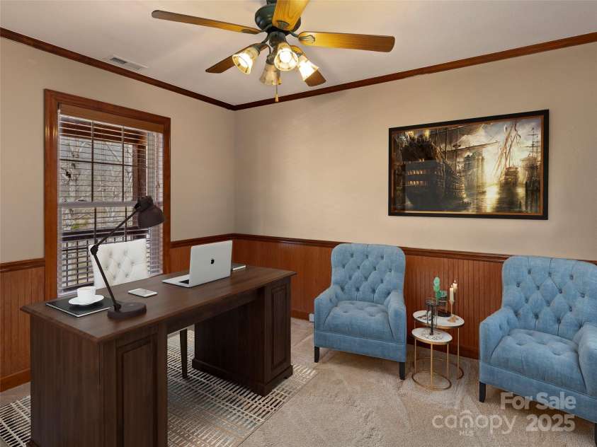 609 Fork Road, Black Mountain, NC 28711.  MLS# CAR4232280, YatesRealty ID 6793. Office staged