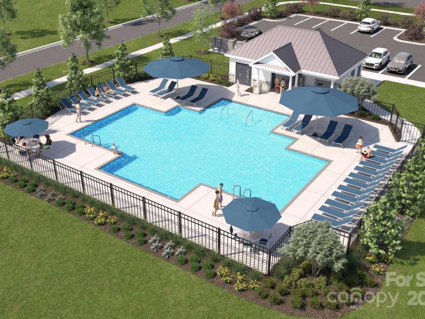 4684 Hopsack Drive, Indian Trail, NC 28079.  MLS# CAR4163641, YatesRealty ID 6795. Community Pool rendering