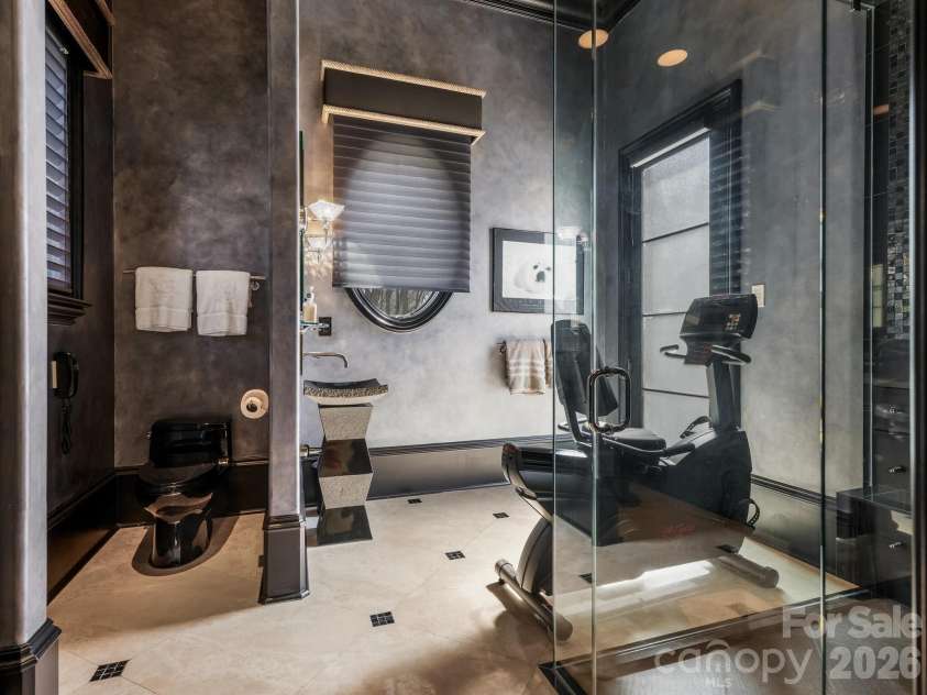 8524 Winged Bourne Road, Charlotte, NC 28210.  MLS# CAR4358780, YatesRealty ID 6808. Exercise Room 