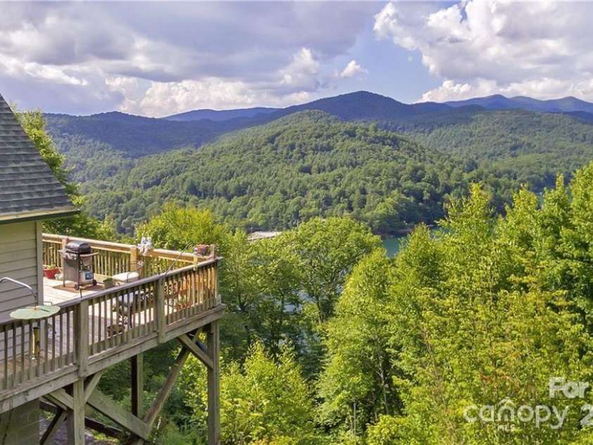 612 Old Home Place Road, Tuckasegee, NC 28783.  MLS# CAR4300096, YatesRealty ID 681. Long-Range Mountain & Lake Views